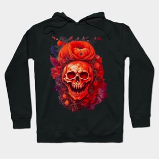 Red skull Hoodie